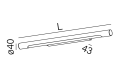 Kinkiet AQFORM THIN TUBE LED M930 hermetic 