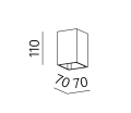 Kinkiet AQFORM VIP square LED 230V Phase-Control exterior 