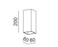 Kinkiet AQFORM VIP square up&down LED 230V Phase-Control exterior  