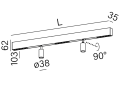 Oprawa natynkowa AQFORM RAFTER mix LED M930