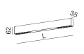 Oprawa natynkowa AQFORM RAFTER points LED section M930 